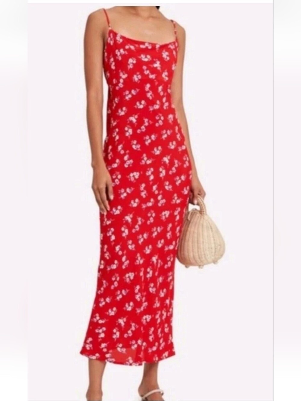 Flynn Skye Red Floral Slip Maxi Dress 168.00